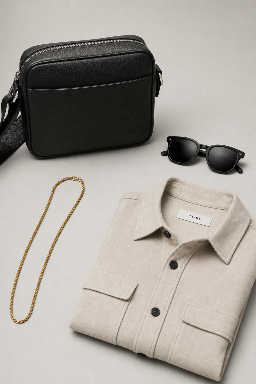 Minimalist accessories still life